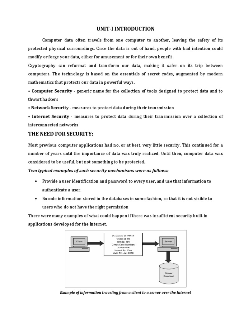 CNS: Unit-I Introduction | PDF | Computer Virus | Cryptography