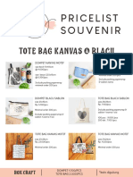Tote Bag K Anvas & BL Acu: Pricelist Souvenir