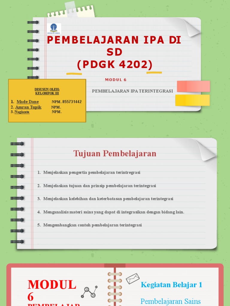 Modul 6 Pembelajran Ipa Di SD | PDF
