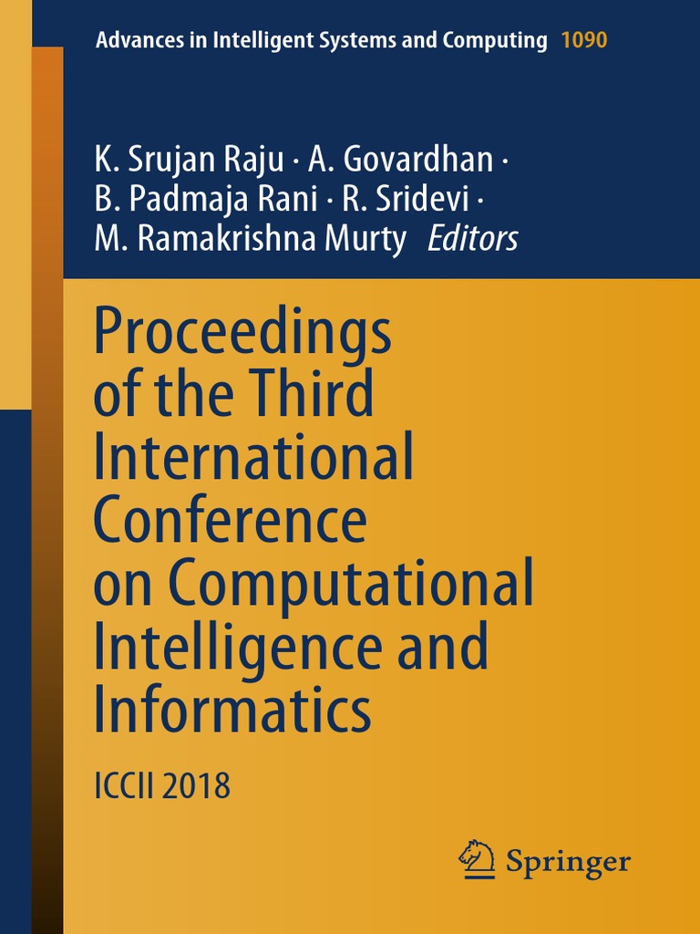 Proceedings of The Third International Conference On Computational  Intelligence and Informatics | PDF | Internet Of Things | Arduino