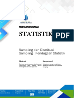 Modul 9 Statistik - FEB - Manajemen