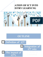 Integration of Ict Into Chemistry Learni NG