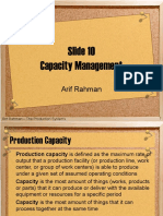Capacity Management Strategies