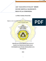 Optimalisasi "Cleaning in Place" Mesin Produksi Susu Kental Manis Di Pt. Frisian Flag Indonesia