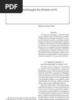 01. Constitucionalização do Direito Civil - Paulo Lobo