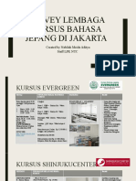 SURVEY LEMBAGA KURSUS Bahasa Jepang Di Jakarta