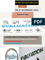 Jameel 8624 Unit 5 Evaluation