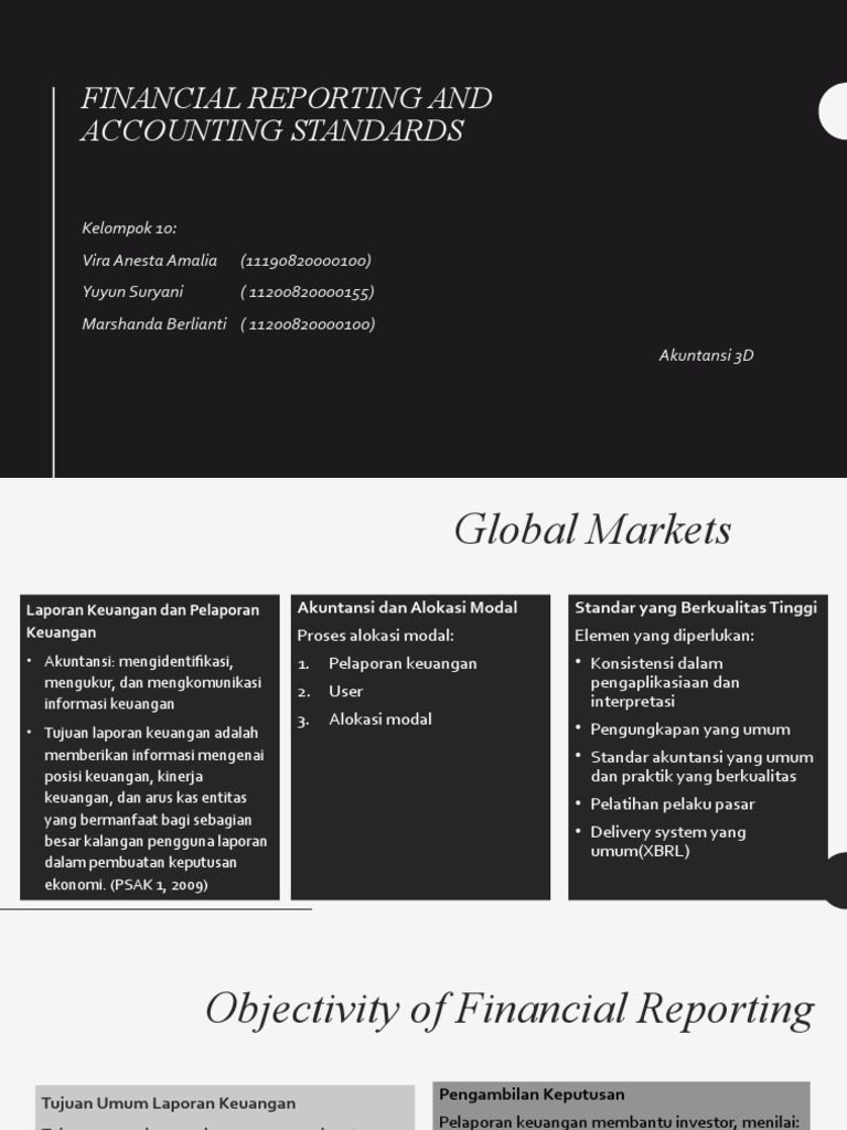 Financial Reporting and Accounting Standards | PDF