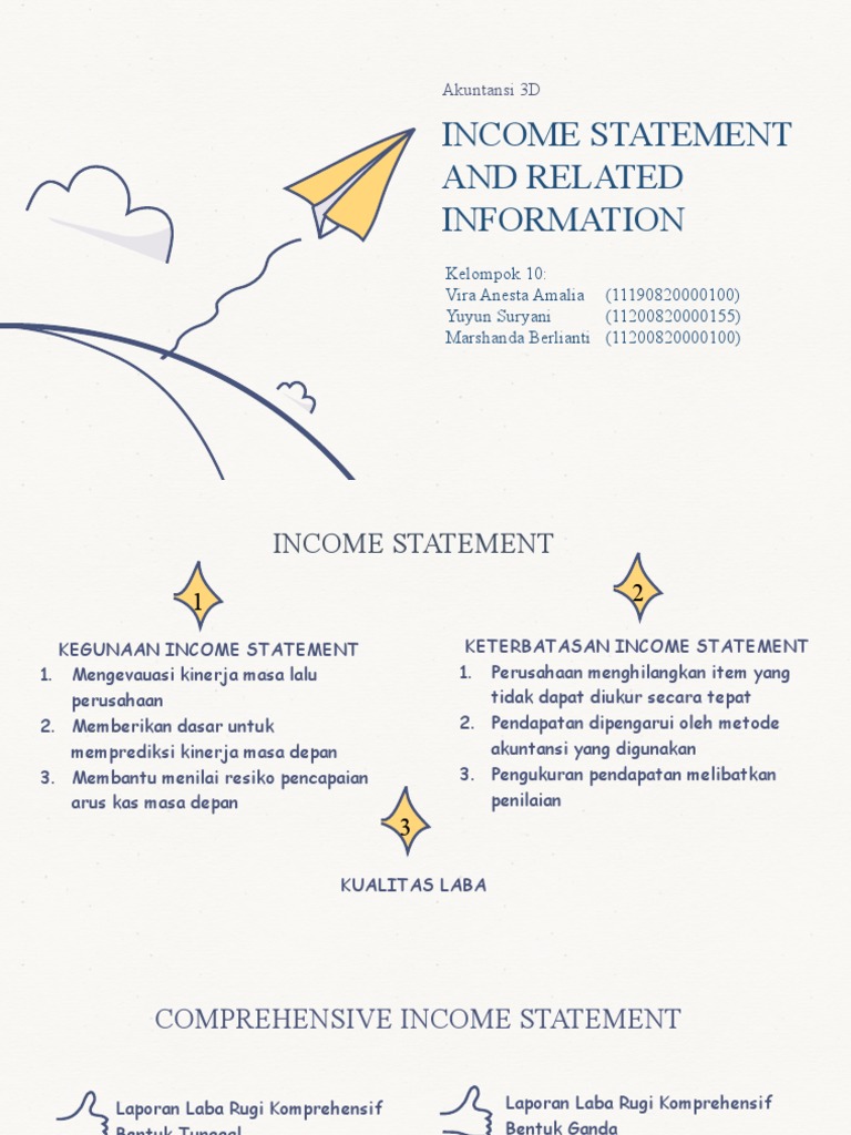 Income Statement | PDF | Pengelolaan Keuangan & Uang