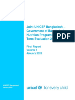 Nutrition Evaluation Report Vol I