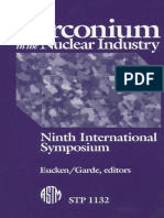 Zirconium in The Nuclear Industry Ninth International Symposium