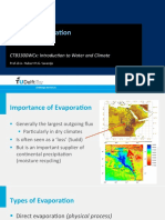 GWC 2: Evapora-On: Ctb3300Wcx: Introduc2On To Water and Climate