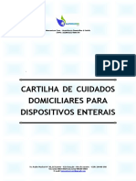 Cartilha de Cuidados Domiciliares Nutrição Enteral Atulizada