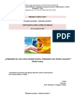 Școala Teiș - Proiect Educativ - Săptămâna Educației Globale Lumea Mea Depinde de Noi!"