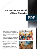 The Teacher as a Model of Good Character