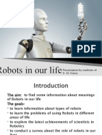 Robots in our lives: Presentation on types, uses and impacts