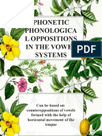 2 Seminar Phonetic Phonological Oppositions in The Vowel Systems