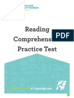 Reading Comprehension Practice Version 1