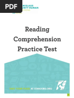 Reading Comprehension Practice Version 1