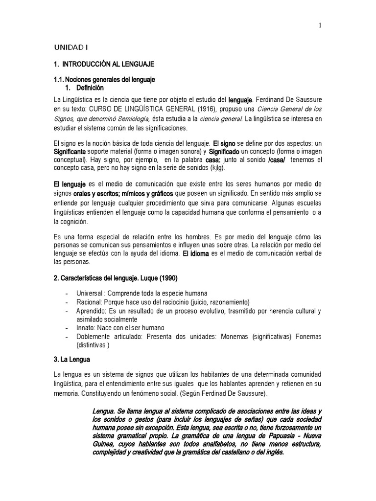 Características y jerga del lenguaje | PDF | Comprensión lectora ...