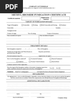 Fumigation Certificate Template Guide | PDF | Materials
