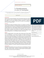 Thrombotic Thrombocytopenia After Chadox1 Ncov-19 Vaccination