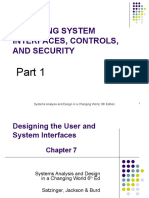 Designing System Interfaces, Controls, and Security: Systems Analysis and Design in A Changing World, 6th Edition