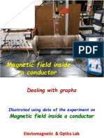 Magnetic Field Inside a Conductor: Illustrated Using Data from Experiment