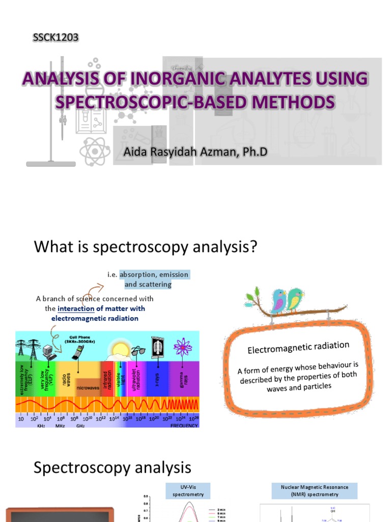 W2 - Spectroscopic-Based Methods | PDF | Ultraviolet–Visible ...