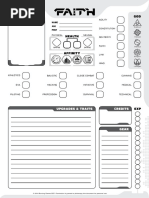 En FAITH The Sci-Fi RPG Character Sheet Printer Friendly