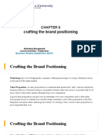 Crafting The Brand Positioning: Business Studies Department, BUKC