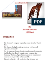 By S.Ravi Anand 1091044: An Analysis of Chocolate Industry