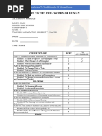 Introduction To The Philosophy of Human Person: A Learning Module
