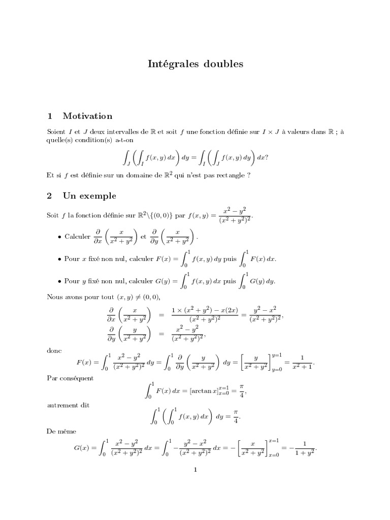 Intégrale Multiple | PDF | Limite (mathématiques) | Intégral