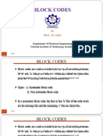 Block Codes: Department of Electrical Engineering National Institute of Technology Rourkela