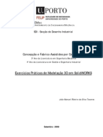 Exercícios Práticos de Modelação 3D em SolidWorks