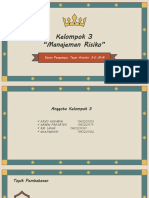 Kelompok 3 - Manajemen Risiko