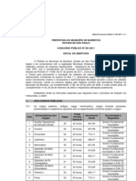 Concurso Prefeitura Barretos cargos níveis fundamental médio