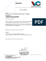 CARTA 00305 - 2021 para INGEMMET