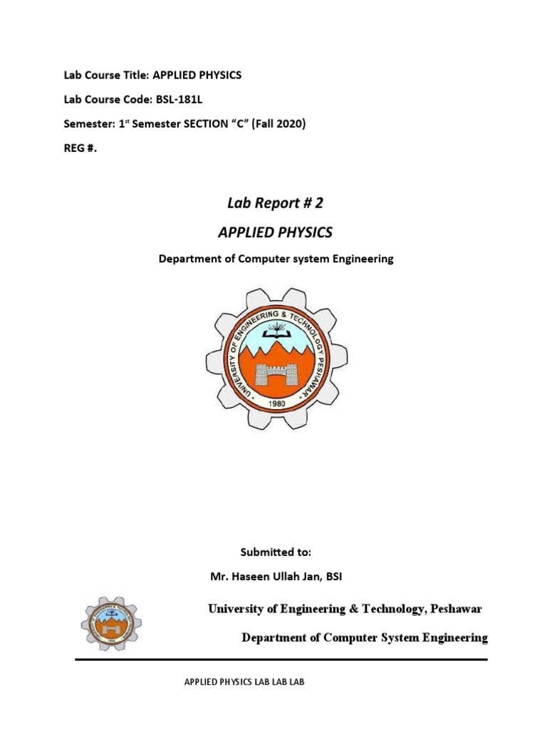 Applied Physics Lab Lab Lab | PDF | Thermocouple | Wire