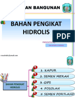 Bahan Pengikat Hidrolis