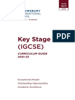 Key Stage 4: (Igcse)