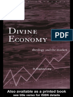 Divine Economy Theology and The Market (Radical Orthodoxy) - D. Stephen Long