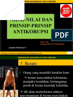 Nilai & Prinsip Antikorupsi PTM 2 2021