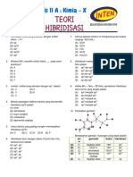 Kuis 11 A - Hibridisasi - X Sma