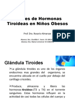 Niveles de Hormonas Tiroideas en Niños Obesos