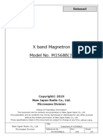 X Band Magnetron Model No. M1568B (J) : Released