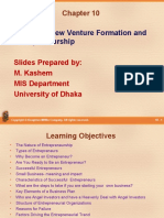 Managing New Venture Formation and Entrepreneurship: Slides Prepared By: M. Kashem MIS Department University of Dhaka