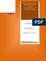 Prueba Práctica: Evaluación N°3 - 3° Año