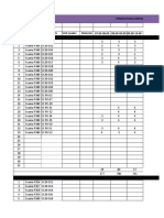 Production Control Sheet: OB Removal